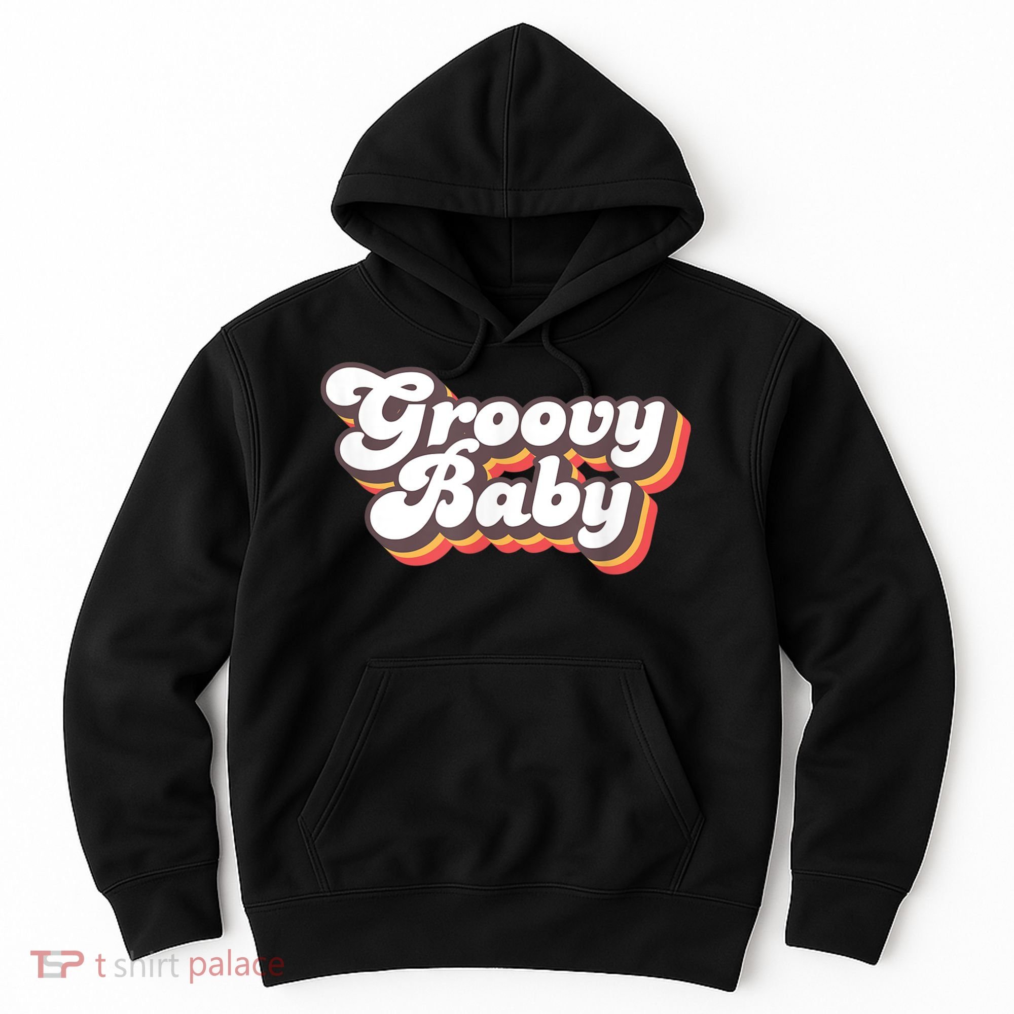 Retro Seventies Style Groovy Baby 70s Fancy Dress Hoodie