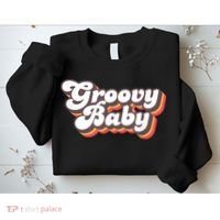 Retro Seventies Style Groovy Baby 70s Fancy Dress Sweatshirt thumb 2