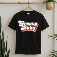 Retro Seventies Style Groovy Baby 70s Fancy Dress T-Shirt thumb 2
