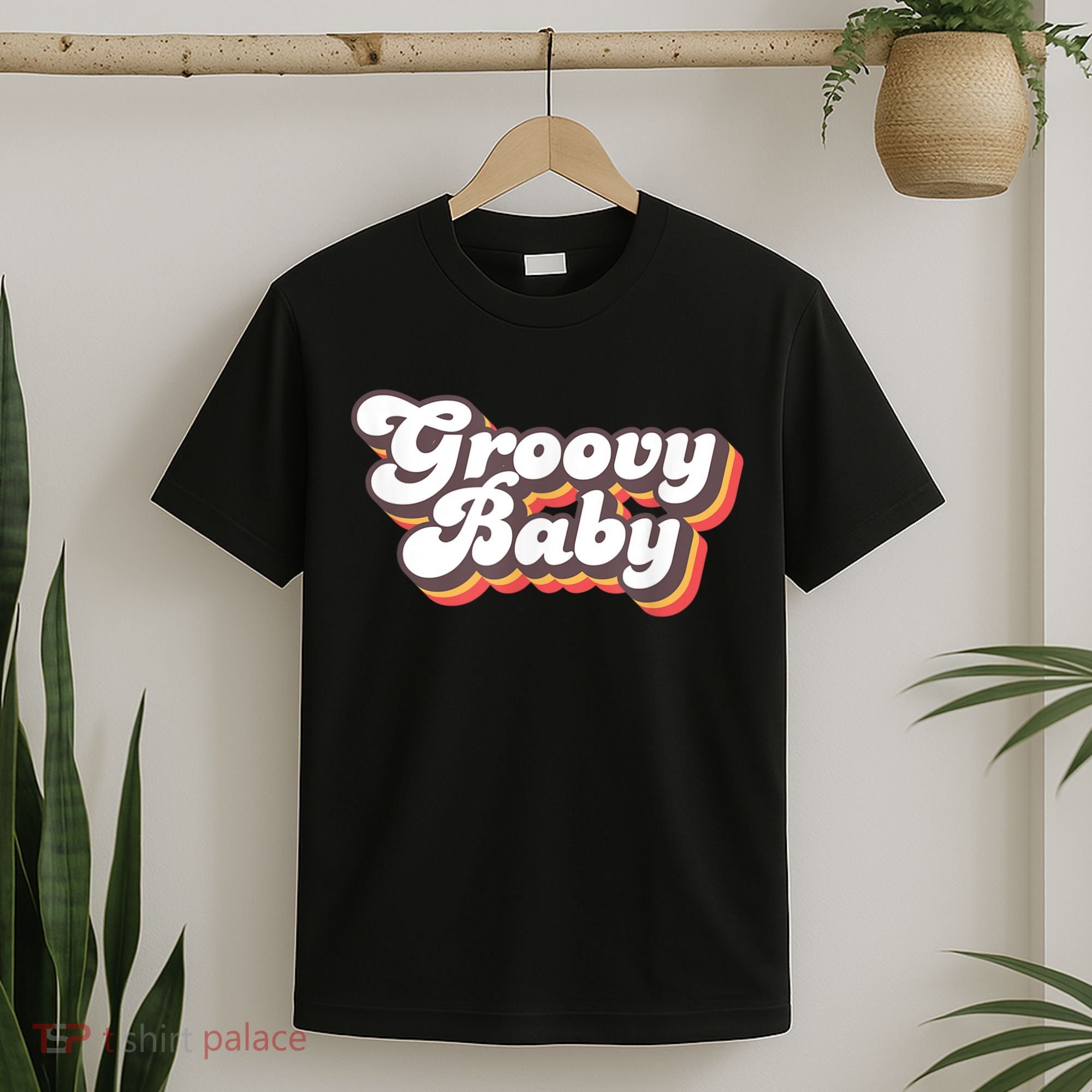 Retro Seventies Style Groovy Baby 70s Fancy Dress T-Shirt