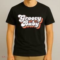 Retro Seventies Style Groovy Baby 70s Fancy Dress T-Shirt thumb 3
