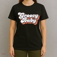 Retro Seventies Style Groovy Baby 70s Fancy Dress T-Shirt thumb 4