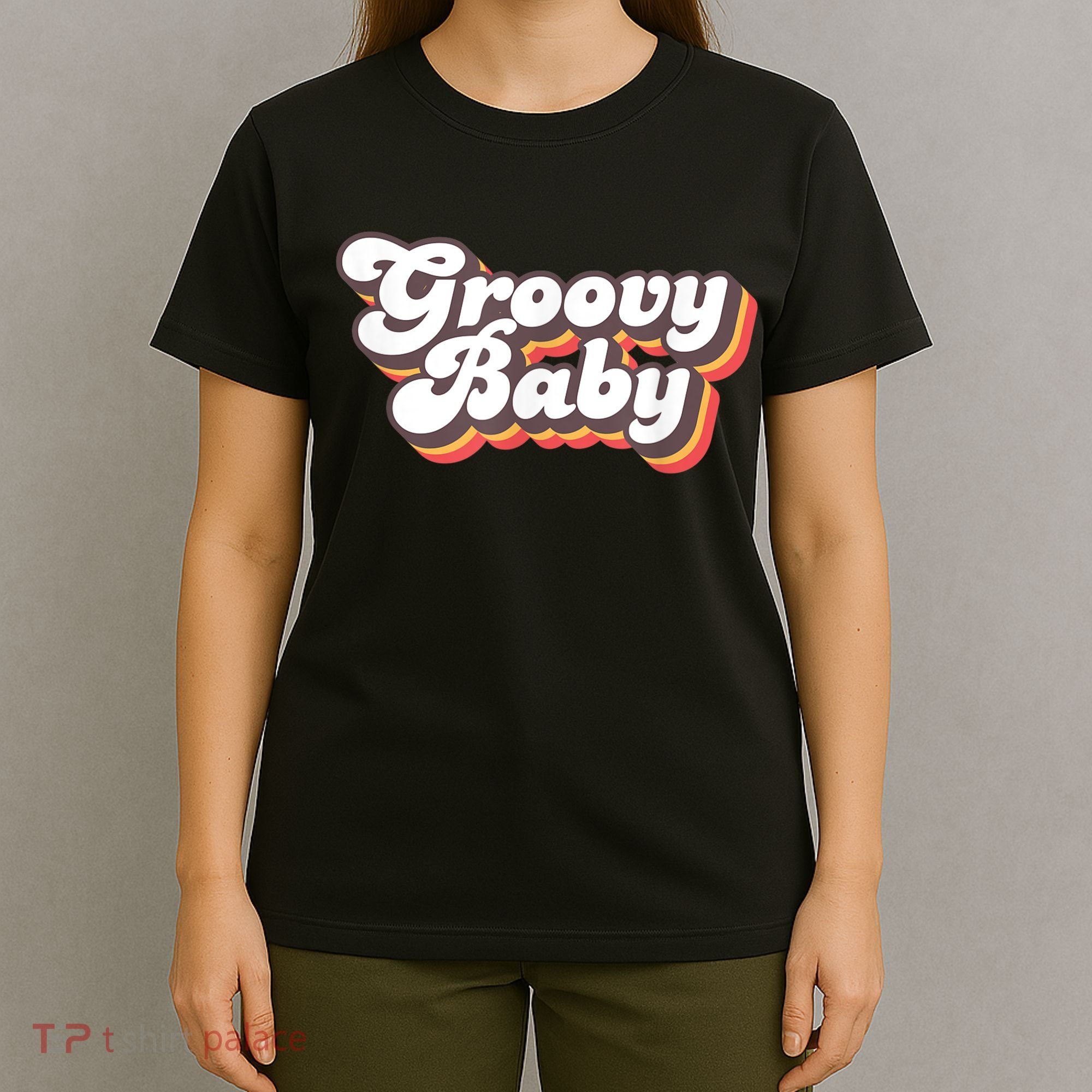 Retro Seventies Style Groovy Baby 70s Fancy Dress T-Shirt