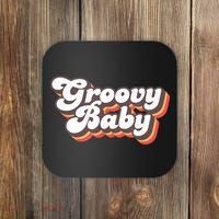 Retro Seventies Style Groovy Baby 70s Fancy Dress Coaster thumb 0
