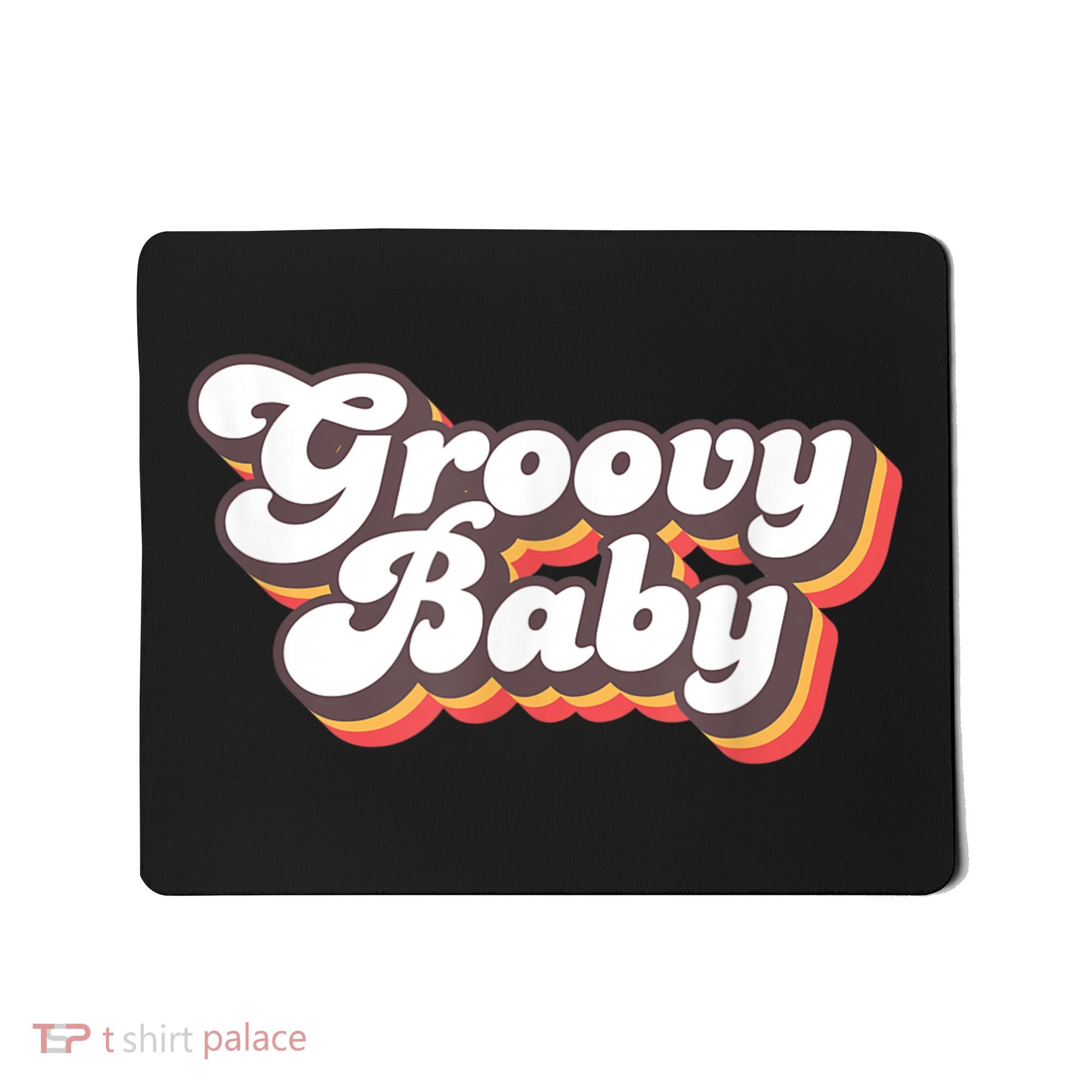 Retro Seventies Style Groovy Baby 70s Fancy Dress Mousepad