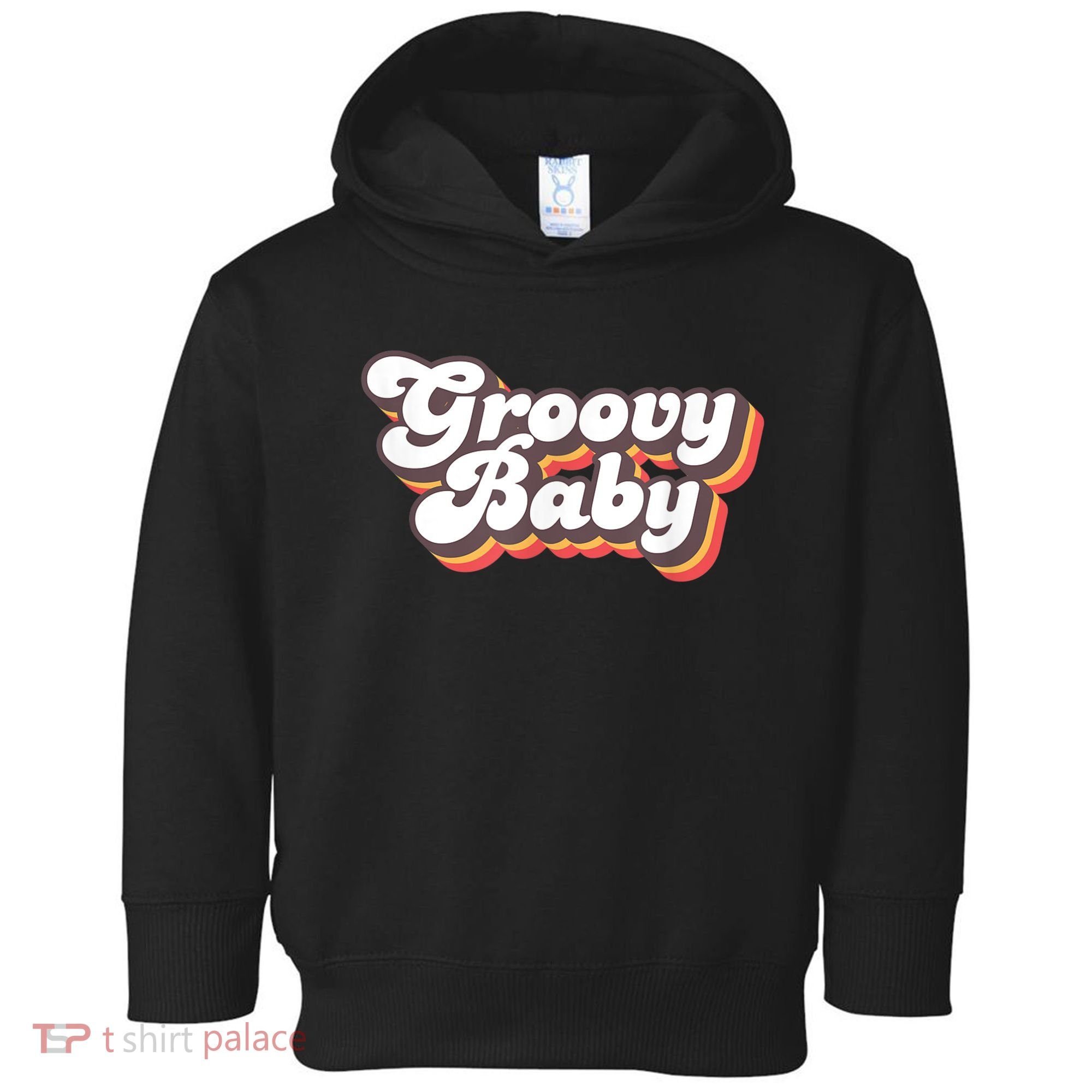 Retro Seventies Style Groovy Baby 70s Fancy Dress Toddler Hoodie