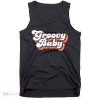 Retro Seventies Style Groovy Baby 70s Fancy Dress Tank Top thumb 0
