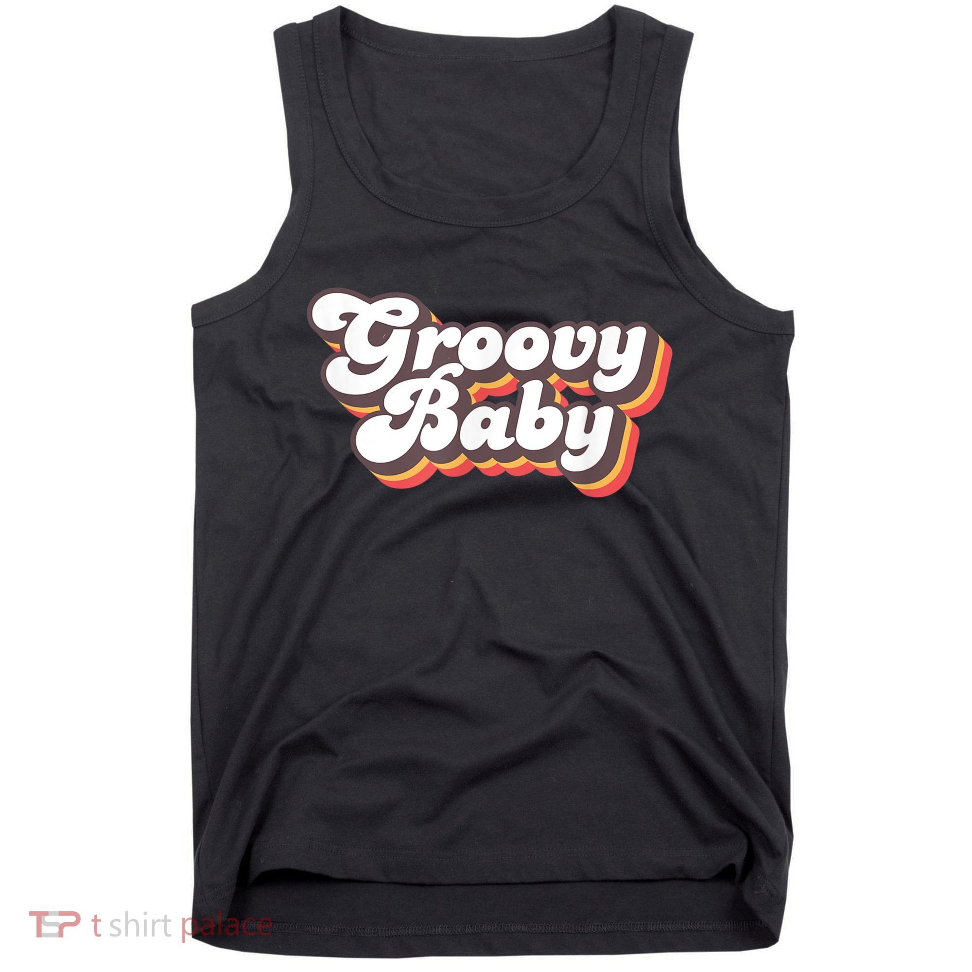 Retro Seventies Style Groovy Baby 70s Fancy Dress Tank Top
