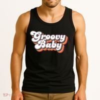 Retro Seventies Style Groovy Baby 70s Fancy Dress Tank Top thumb 3