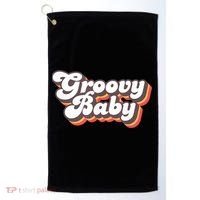 Retro Seventies Style Groovy Baby 70s Fancy Dress Golf Towel thumb 0