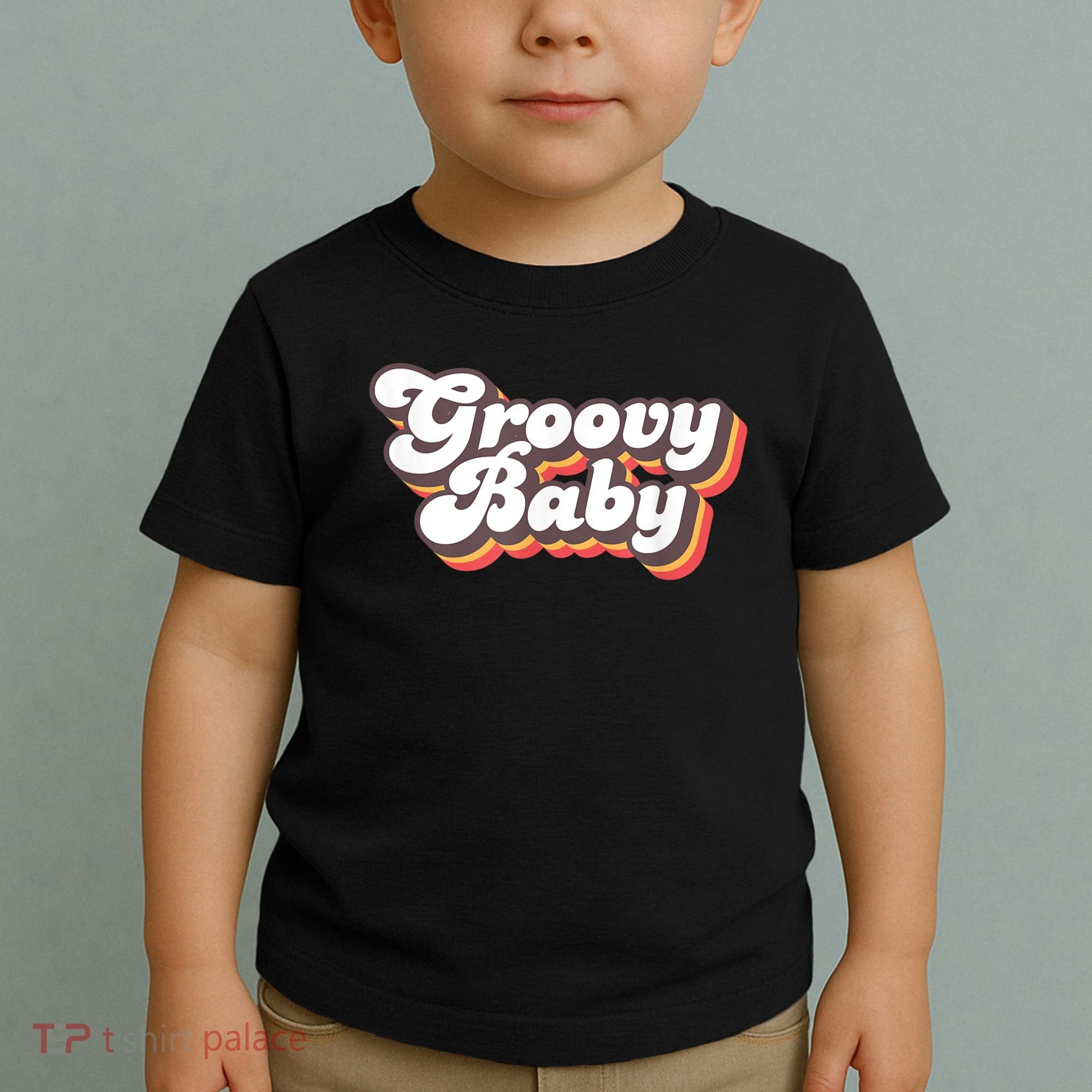 Retro Seventies Style Groovy Baby 70s Fancy Dress Toddler T-Shirt