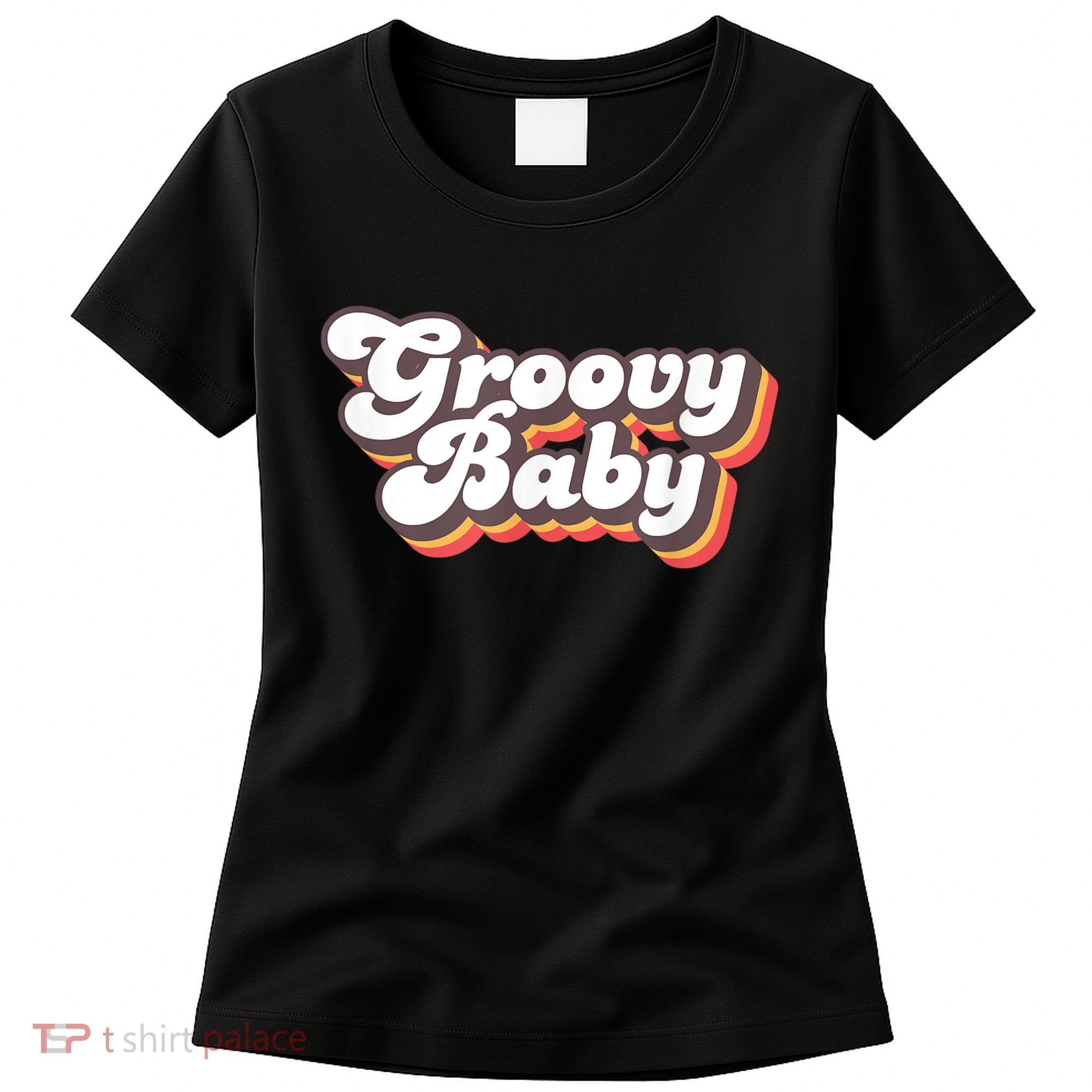 Retro Seventies Style Groovy Baby 70s Fancy Dress Women's T-Shirt