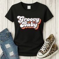 Retro Seventies Style Groovy Baby 70s Fancy Dress Women's T-Shirt thumb 3