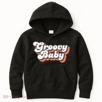 Retro Seventies Style Groovy Baby 70s Fancy Dress Kids Hoodie thumb 0