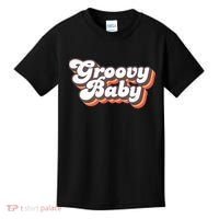 Retro Seventies Style Groovy Baby 70s Fancy Dress Kids T-Shirt thumb 0