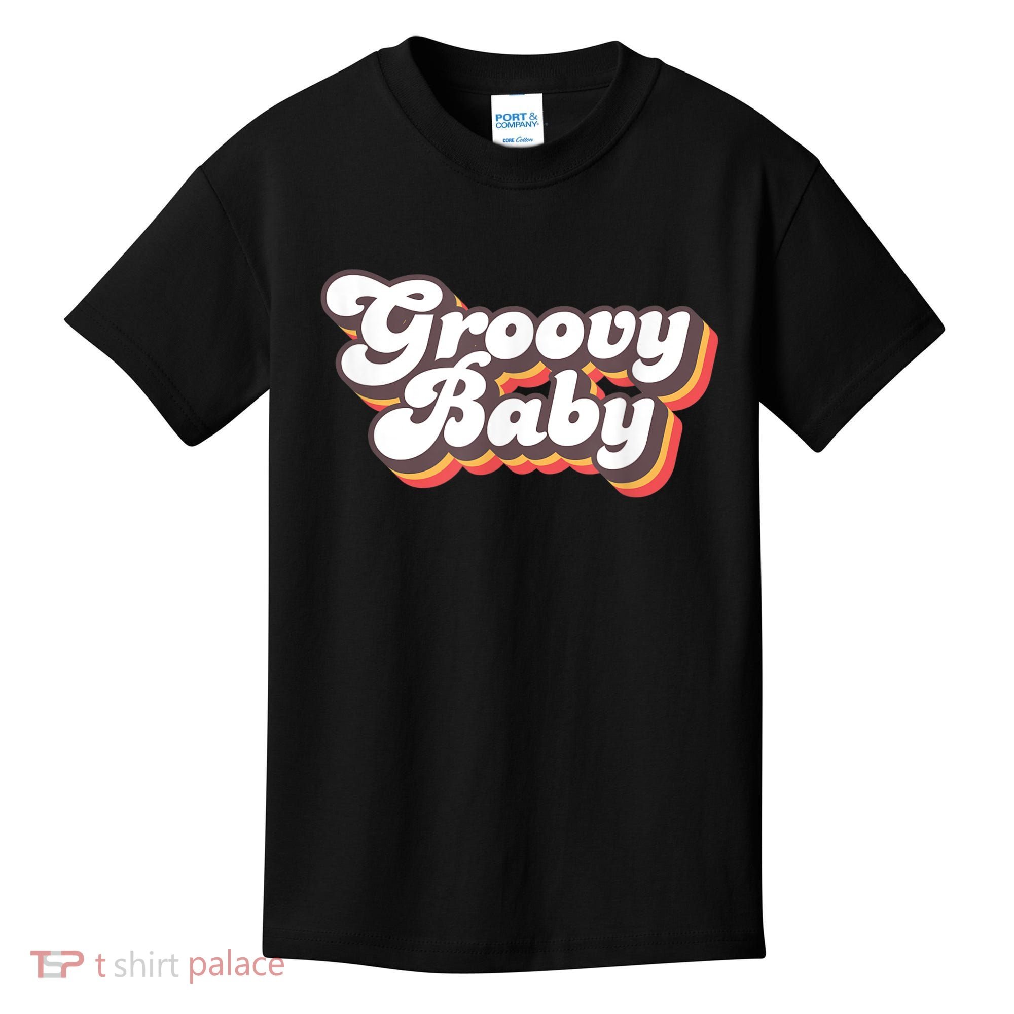 Retro Seventies Style Groovy Baby 70s Fancy Dress Kids T-Shirt