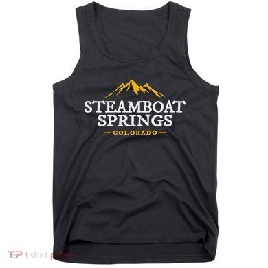 Retro Steamboat Springs Souvenir Mountain Colorado Tank Top