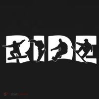 Ride Snowboard Snowboarder Gift Christmas Snowboarding Gift USA-Made Doggie Bandana thumb 2
