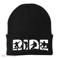 Ride Snowboard Snowboarder Gift Christmas Snowboarding Gift Beanie thumb 0