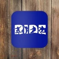 Ride Snowboard Snowboarder Gift Christmas Snowboarding Gift Coaster thumb 0