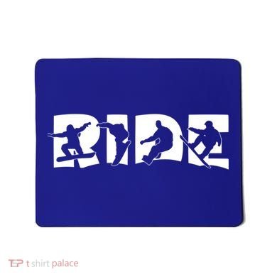 Ride Snowboard Snowboarder Gift Christmas Snowboarding Gift Mousepad