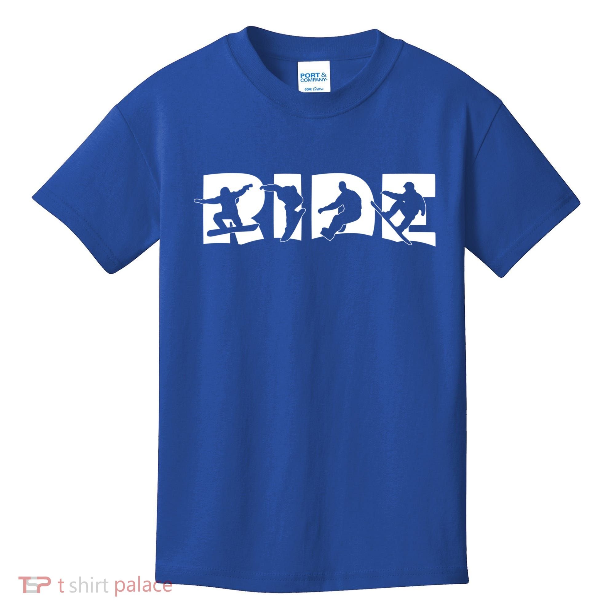 Ride Snowboard Snowboarder Gift Christmas Snowboarding Gift Kids T-Shirt