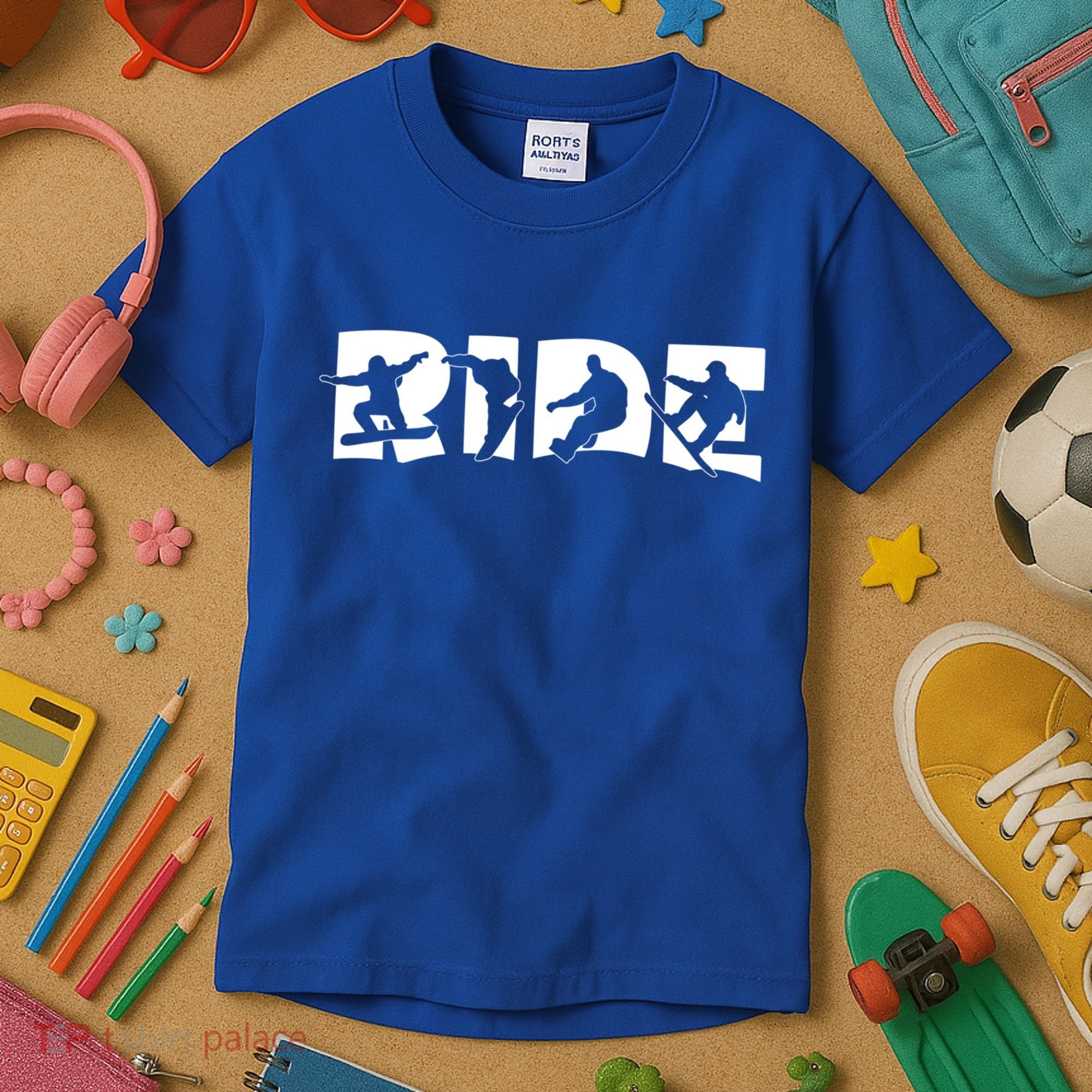 Ride Snowboard Snowboarder Gift Christmas Snowboarding Gift Kids T-Shirt