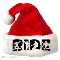 Ride Snowboard Snowboarder Gift Christmas Snowboarding Gift Santa Hat thumb 0