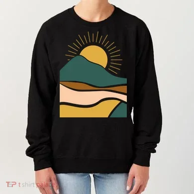Retro Sunset Summer Graphic Design Women's Sweatshirt