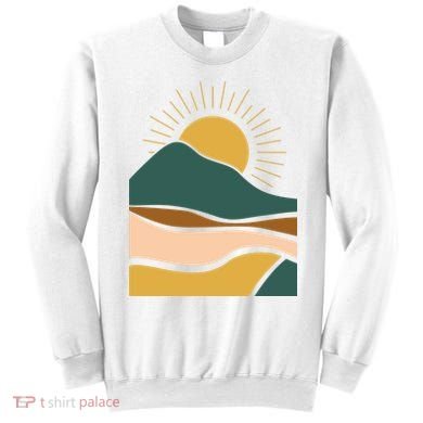 Retro Sunset Summer Graphic Design Sweatshirt