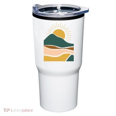 Retro Sunset Summer Graphic Design Tumbler