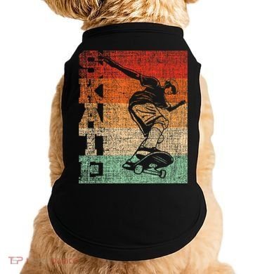 Retro Skate Skateboarder Skateboard Skateboarding Skater Doggie Tank