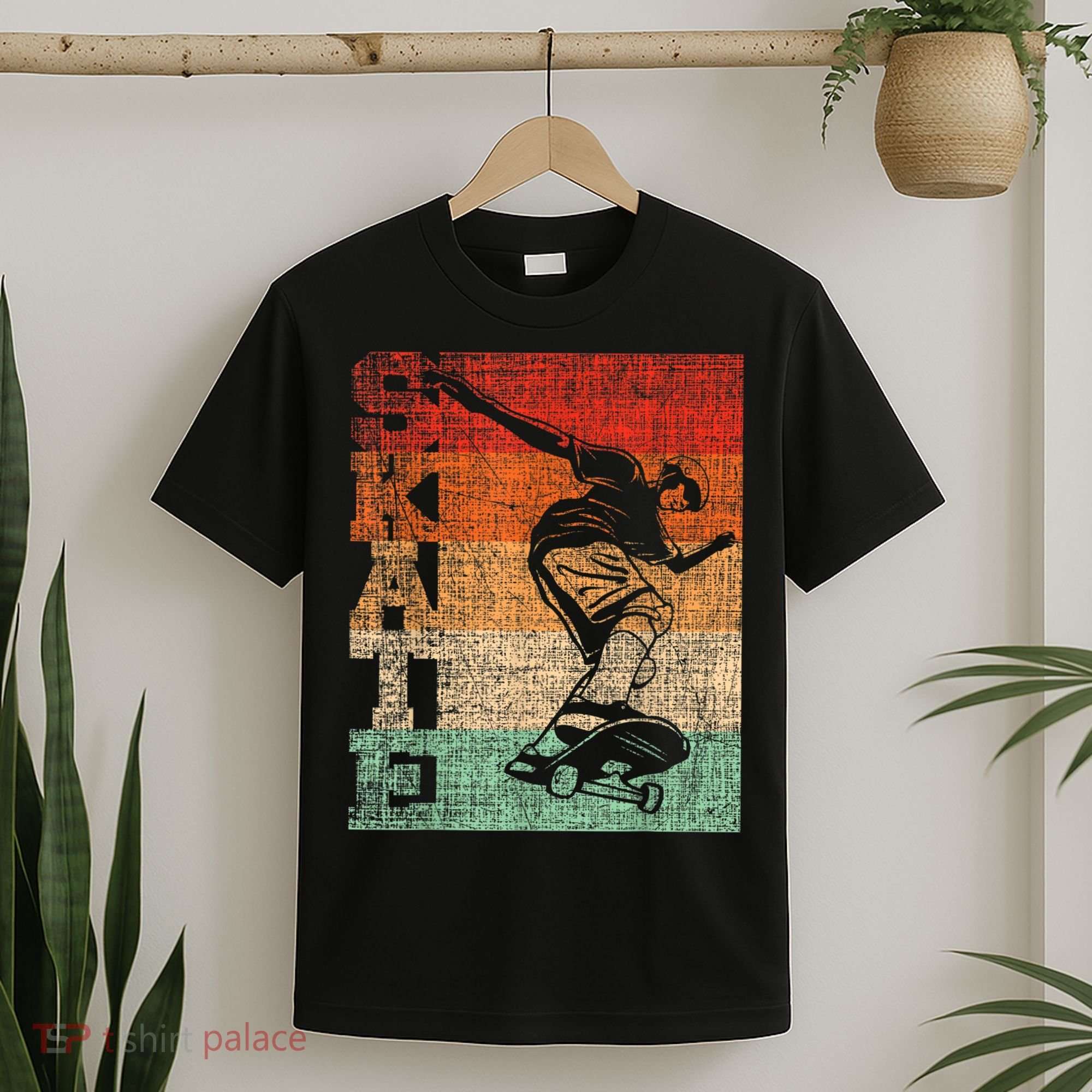Retro Skate Skateboarder Skateboard Skateboarding Skater T-Shirt