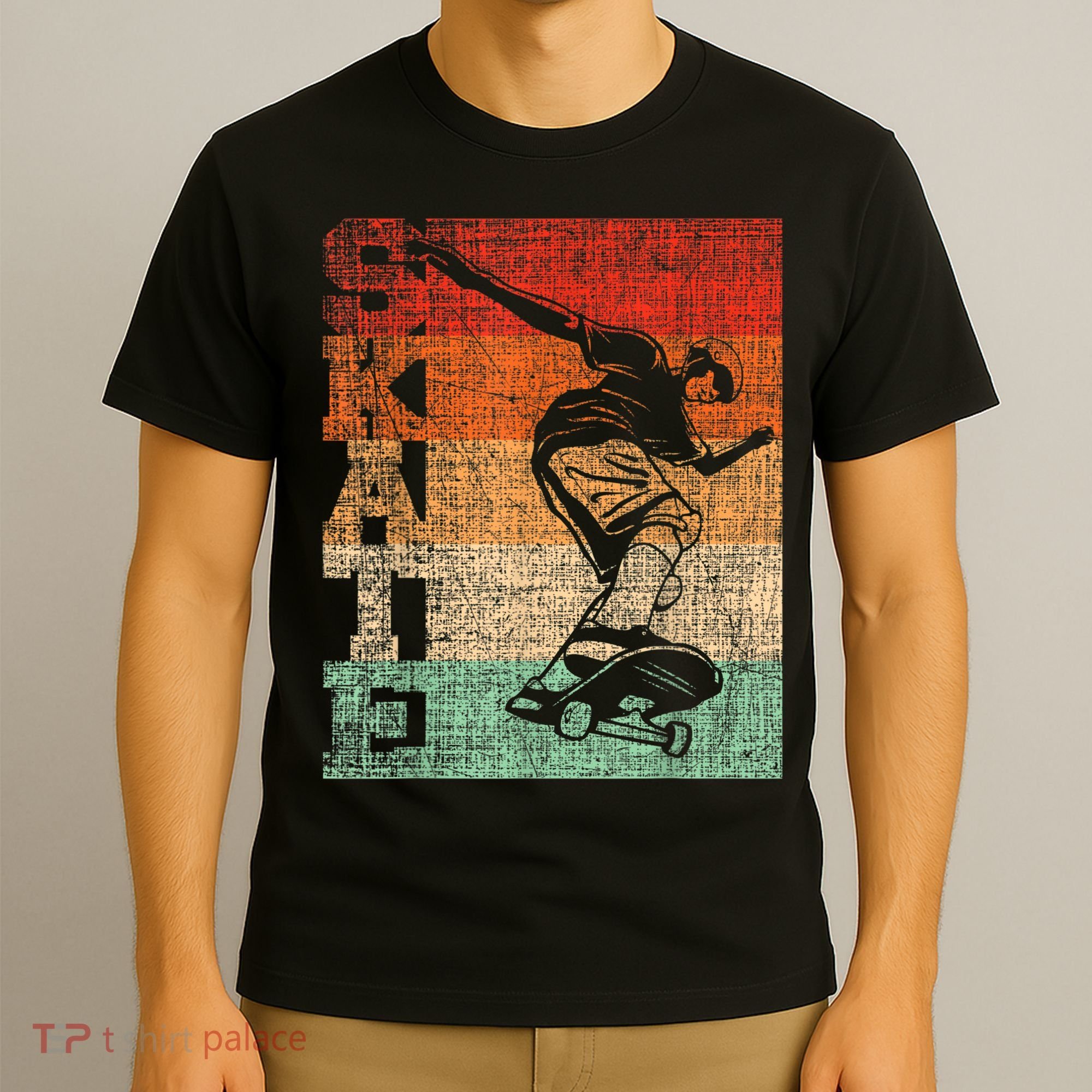 Retro Skate Skateboarder Skateboard Skateboarding Skater T-Shirt