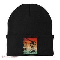 Retro Skate Skateboarder Skateboard Skateboarding Skater Beanie thumb 0