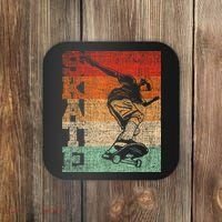 Retro Skate Skateboarder Skateboard Skateboarding Skater Coaster thumb 0