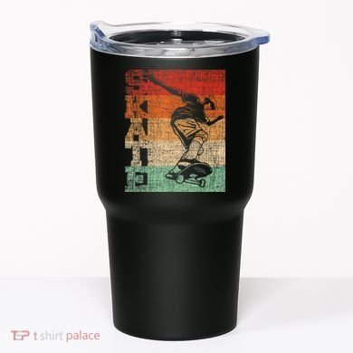 Retro Skate Skateboarder Skateboard Skateboarding Skater Tumbler