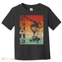 Retro Skate Skateboarder Skateboard Skateboarding Skater Toddler T-Shirt thumb 0