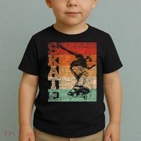 Retro Skate Skateboarder Skateboard Skateboarding Skater Toddler T-Shirt thumb 2