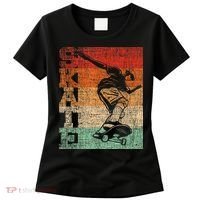 Retro Skate Skateboarder Skateboard Skateboarding Skater Women's T-Shirt thumb 0
