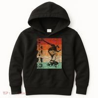 Retro Skate Skateboarder Skateboard Skateboarding Skater Kids Hoodie thumb 0