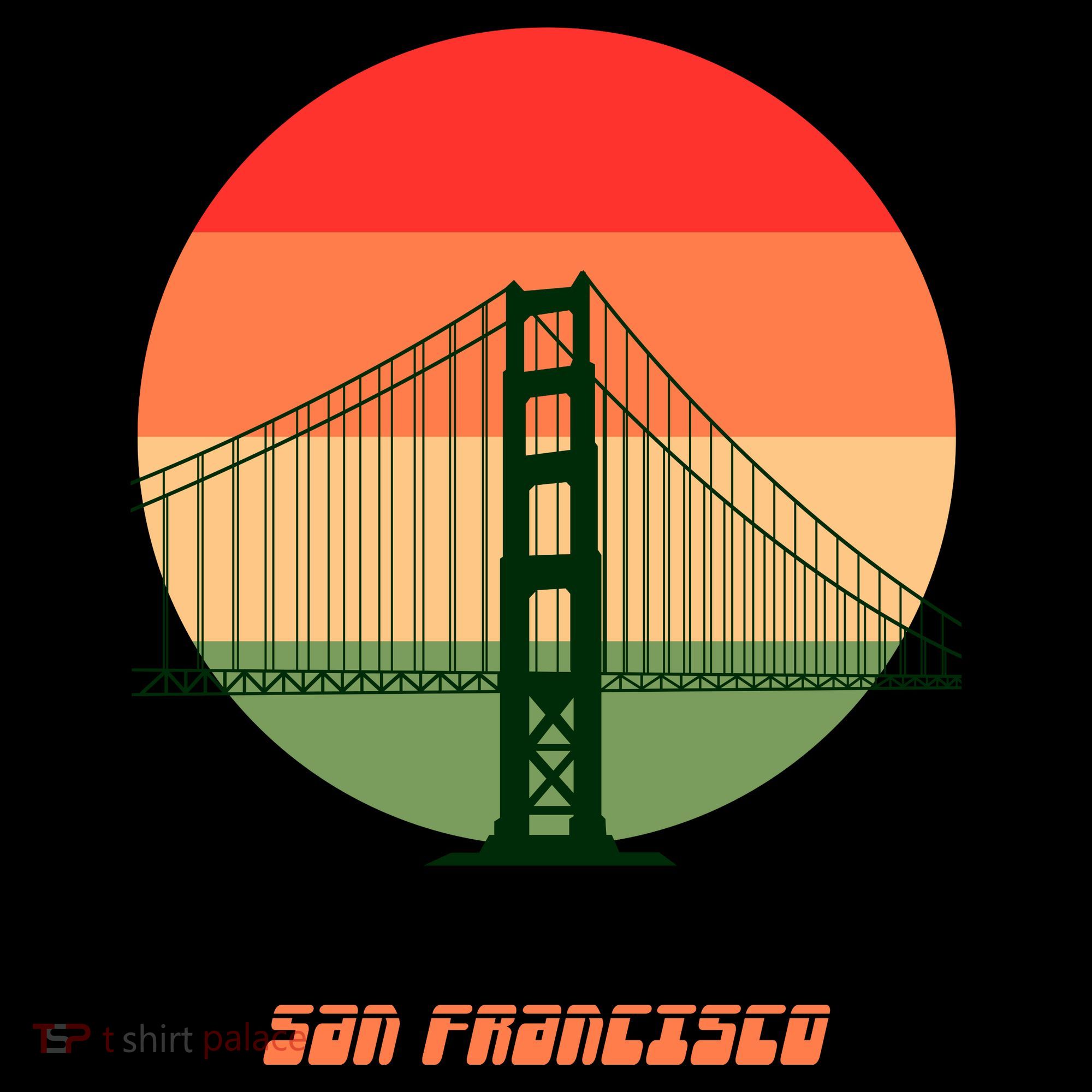 Retro Sun San Francisco Backpack