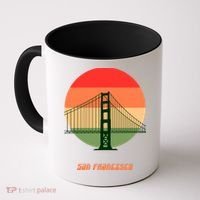 Retro Sun San Francisco Coffee Mug thumb 0