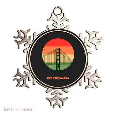 Retro Sun San Francisco Ornament