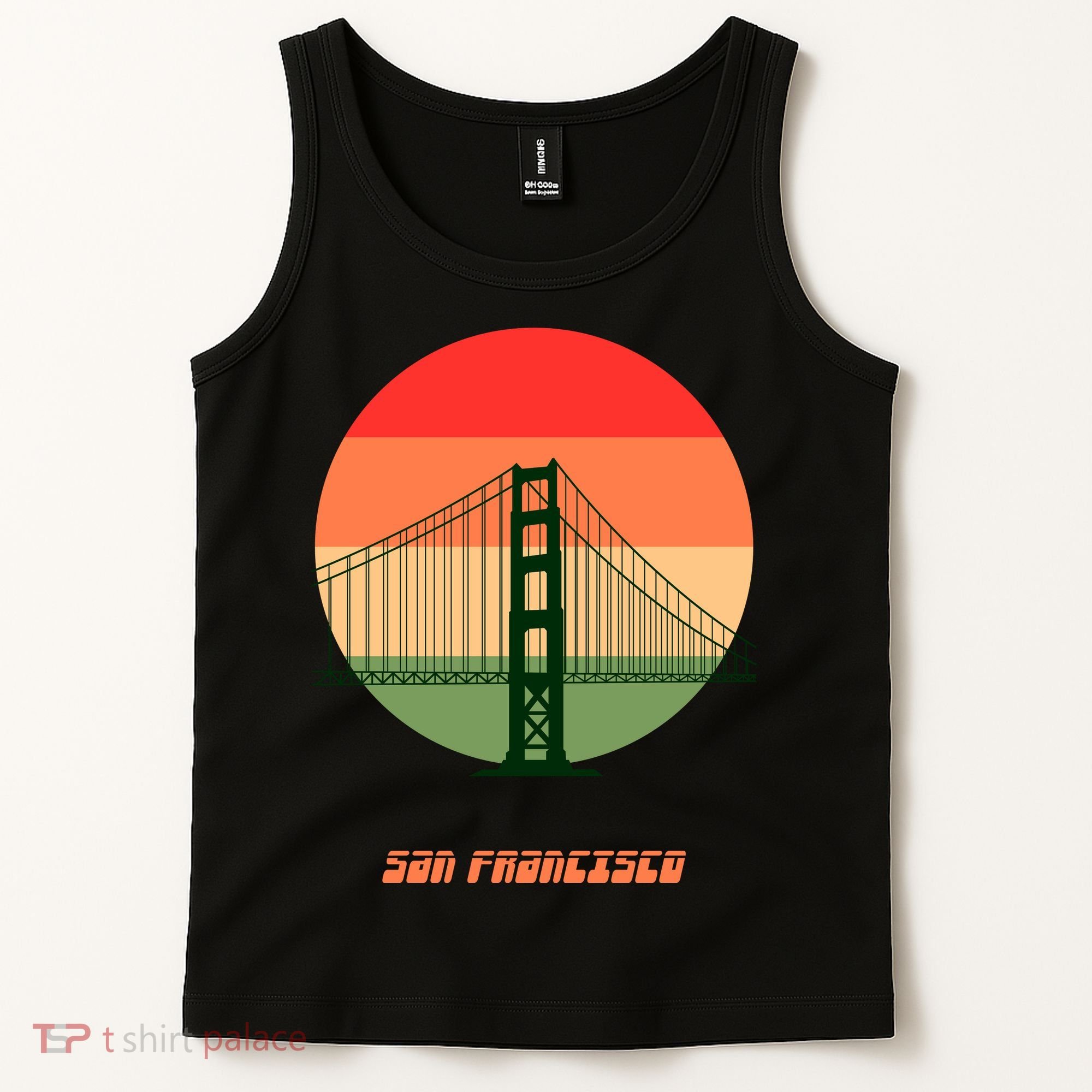 Retro Sun San Francisco Tank Top