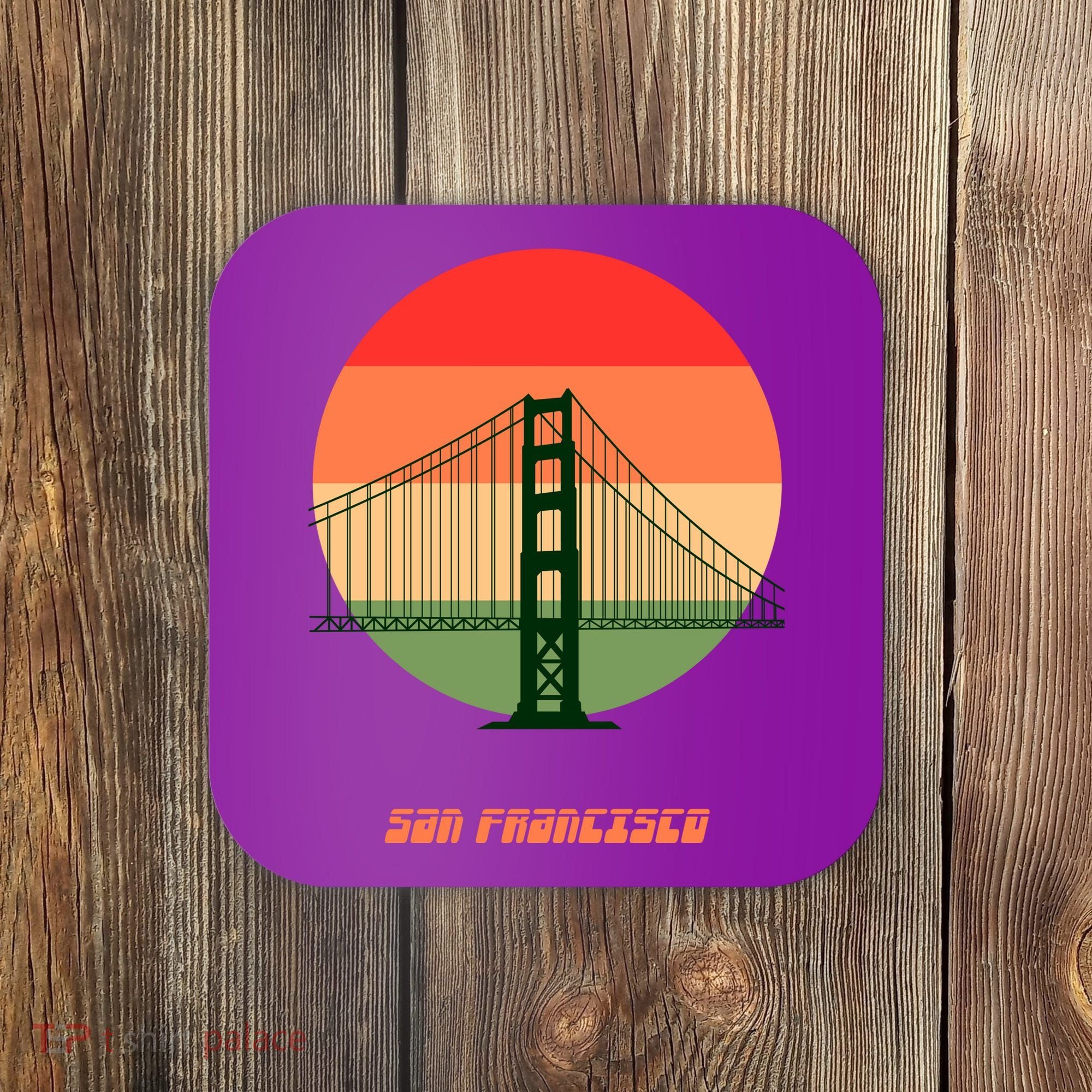 Retro Sun San Francisco Coaster