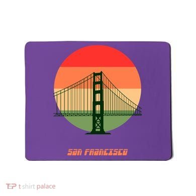 Retro Sun San Francisco Mousepad