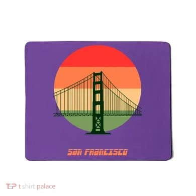 Retro Sun San Francisco Mousepad
