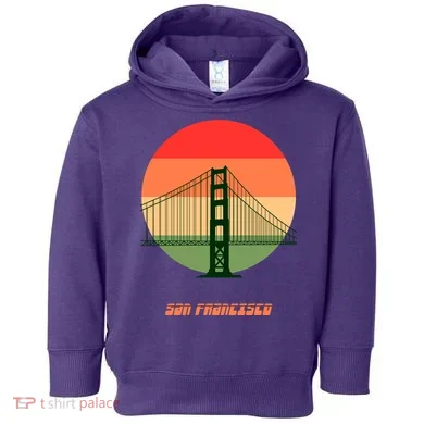 Retro Sun San Francisco Toddler Hoodie