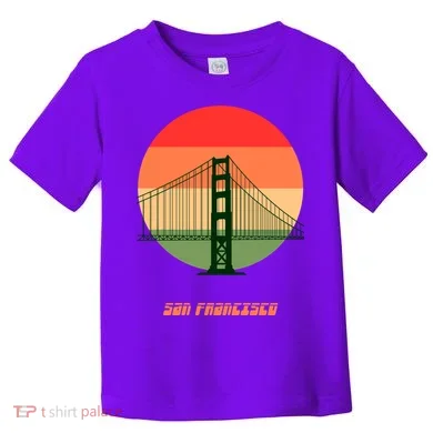 Retro Sun San Francisco Toddler T-Shirt